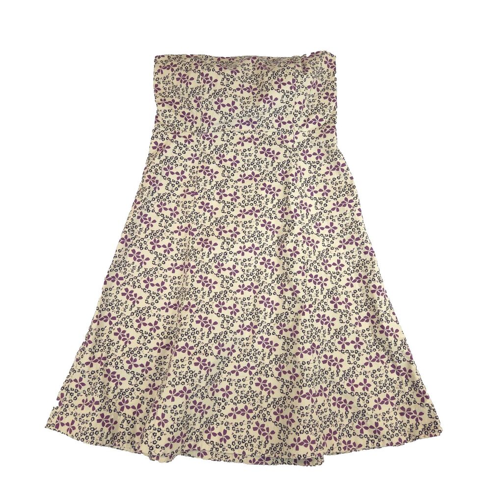 VTG Y2k Gap Strapless Tube Mini Dress Floral Stretch 6 Fairy Cottage